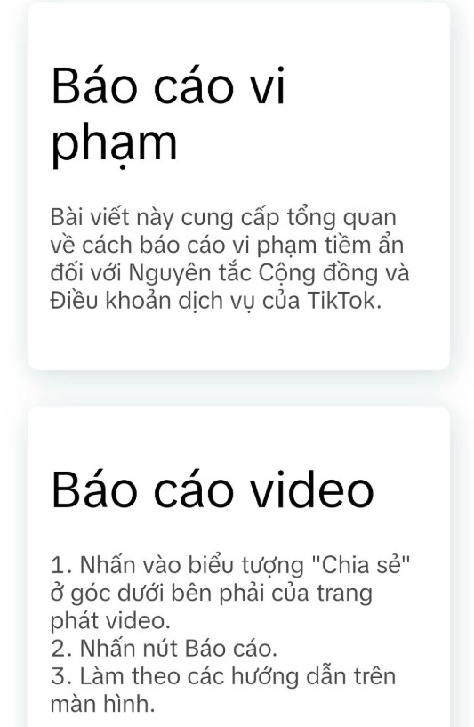 báo cáo tài khoản tiktok có bị phát hiện không