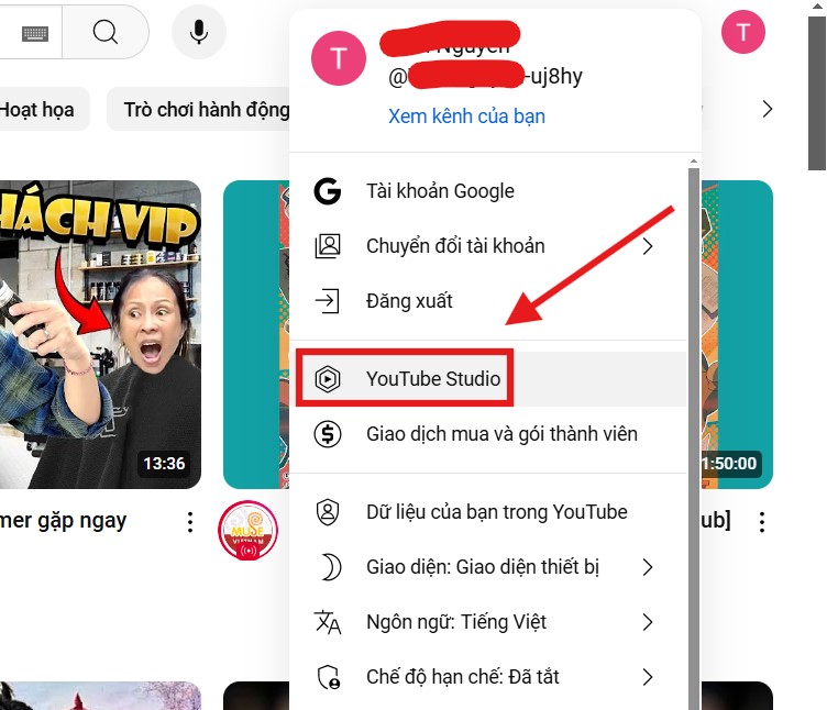 cách cài đặt dịch bình luận trên youtube