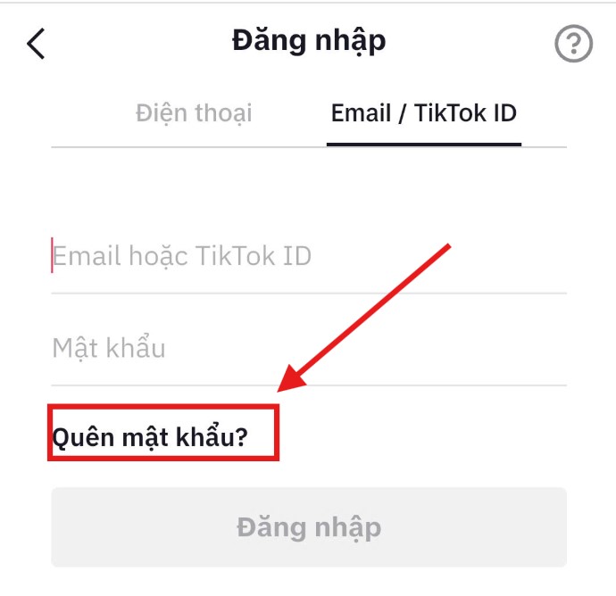 cách lấy lại nick tiktok khi bị đăng xuất