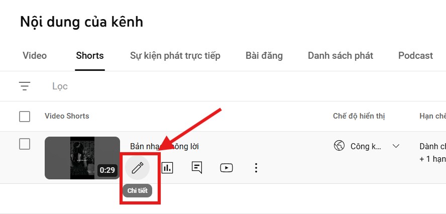 chỉnh sửa video youtube