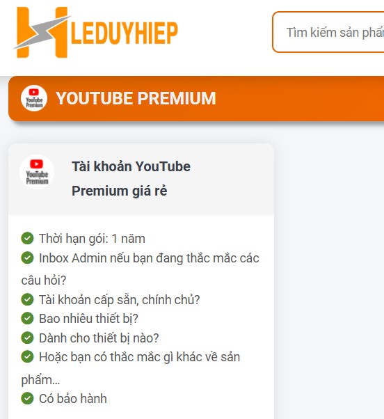 mua tài khoản youtube premium uy tín