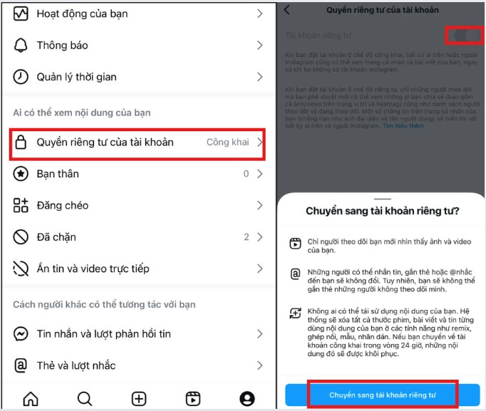 cách đăng bài instagram chỉ mình tôi