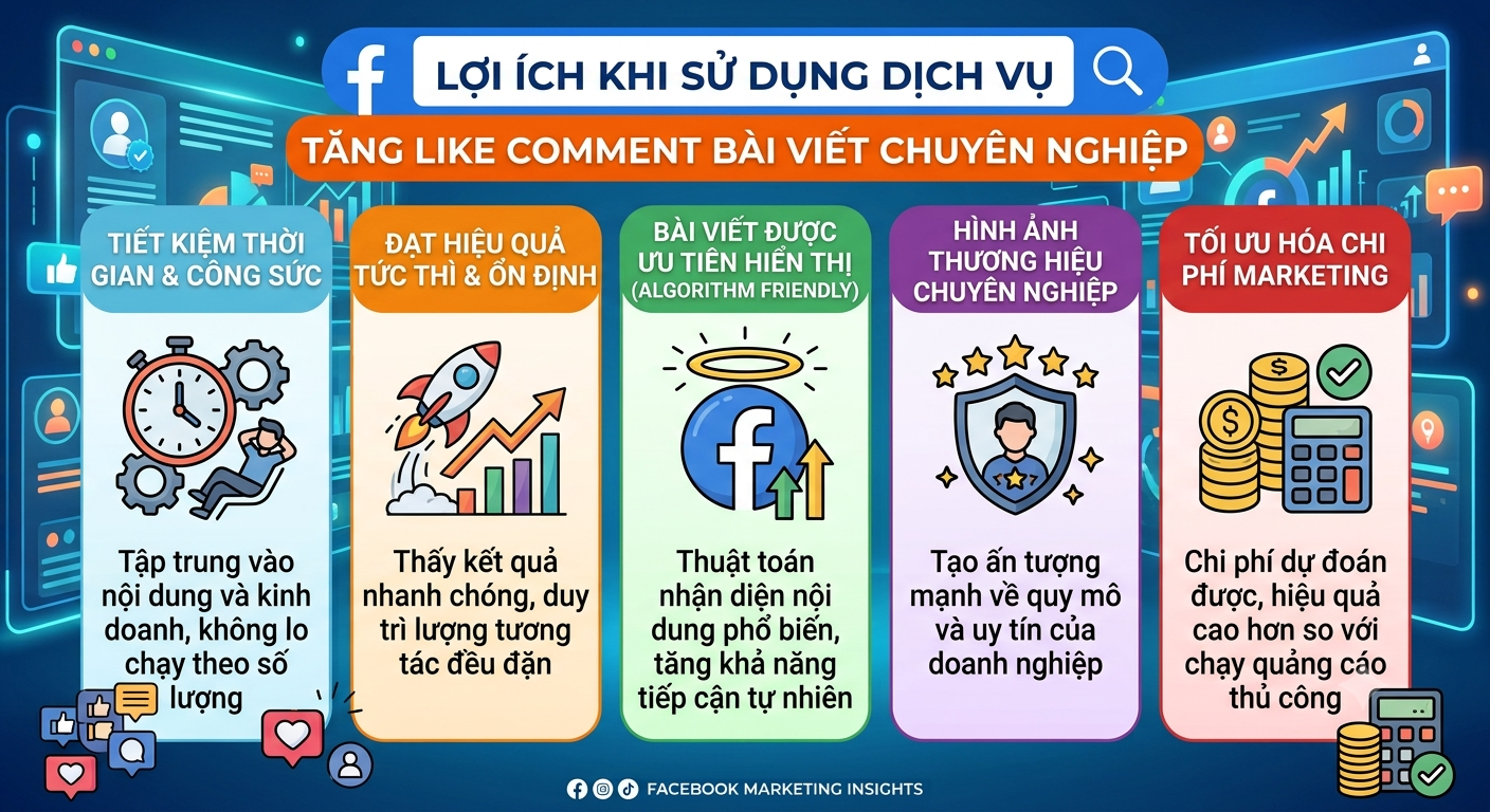 dịch vụ tăng comment bài viết facebook