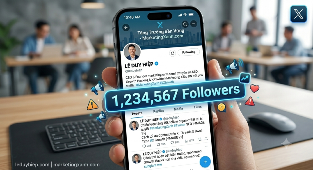 tăng follow trên x