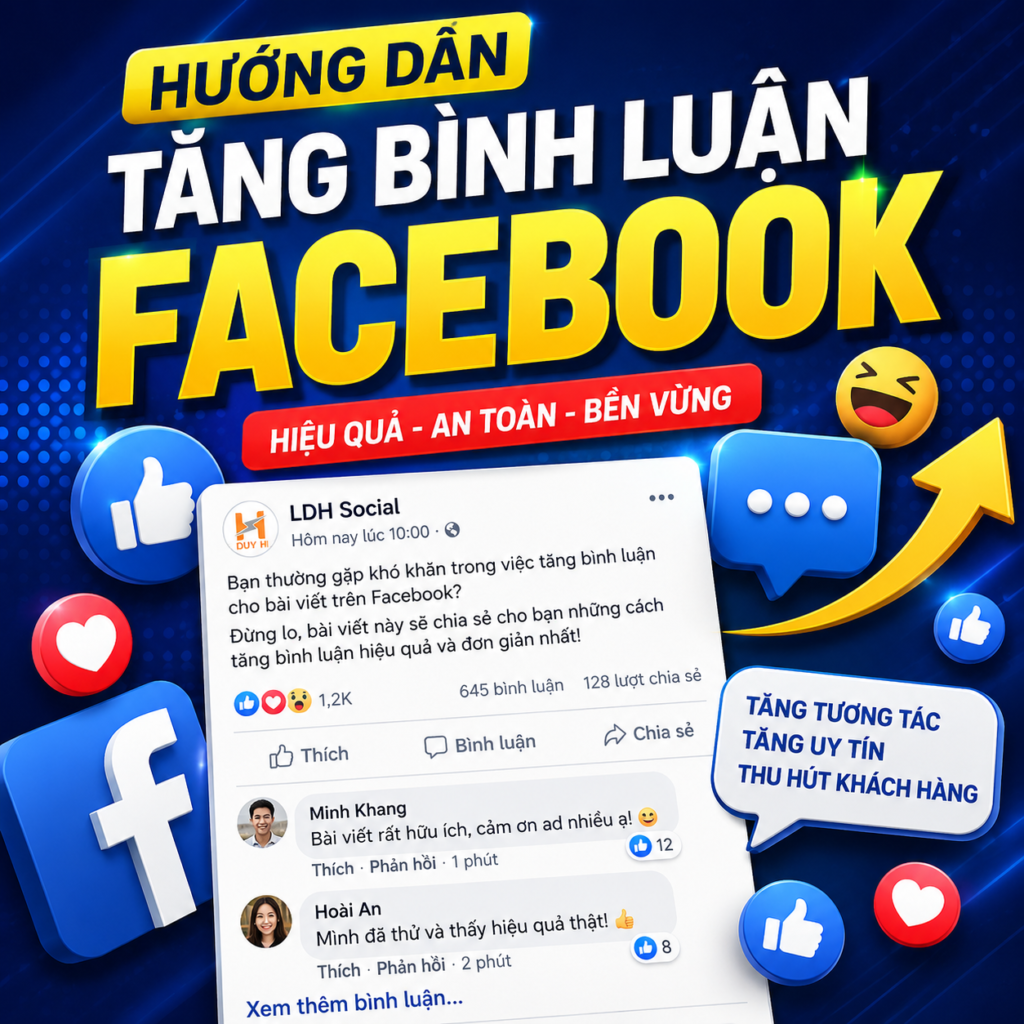 hướng dẫn tăng bình luận facebook
