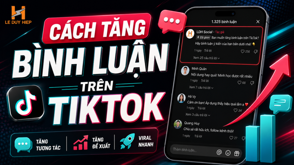 cách tăng bình luận trên tiktok