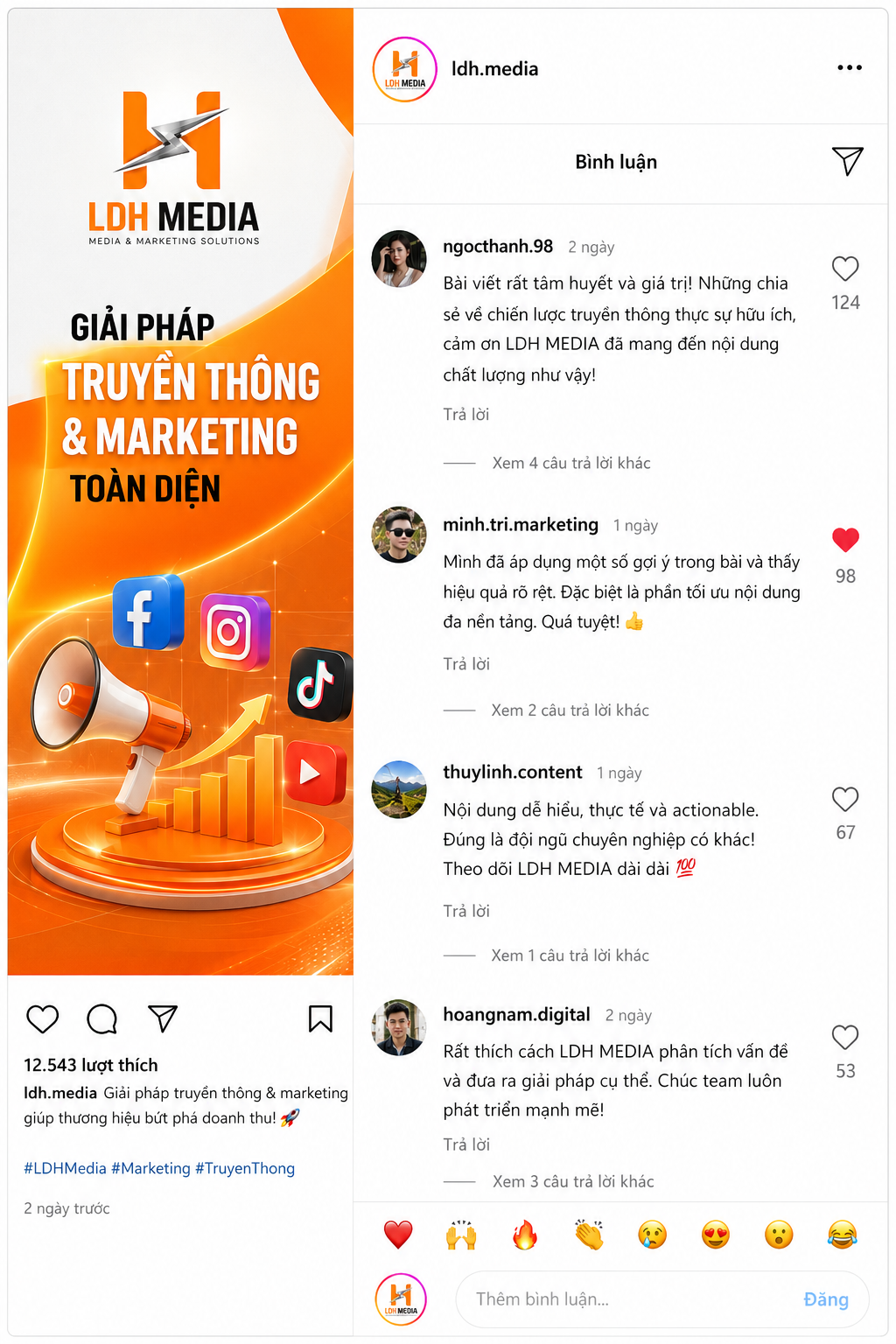 làm thế nào để có nhiều bình luận trên instagram