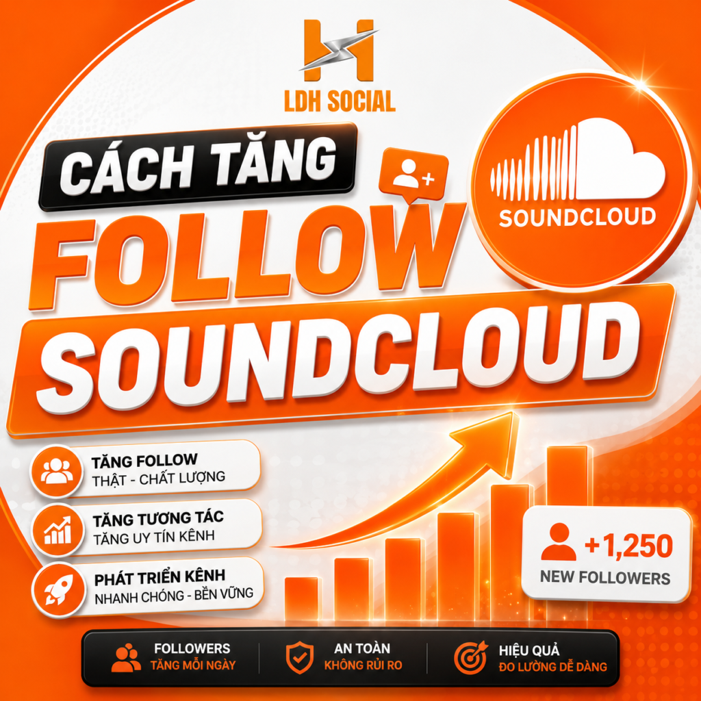 cách tăng follow soundcloud