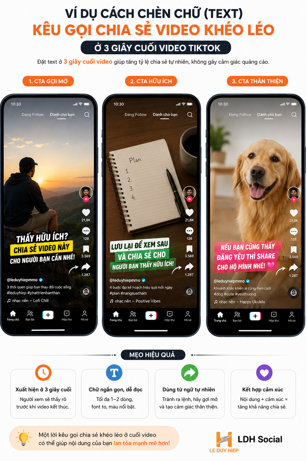 cách tăng lượt chia sẻ trên tiktok