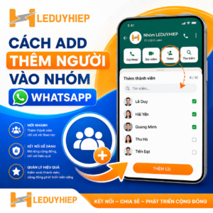 cách add thêm người vào nhóm whatsapp