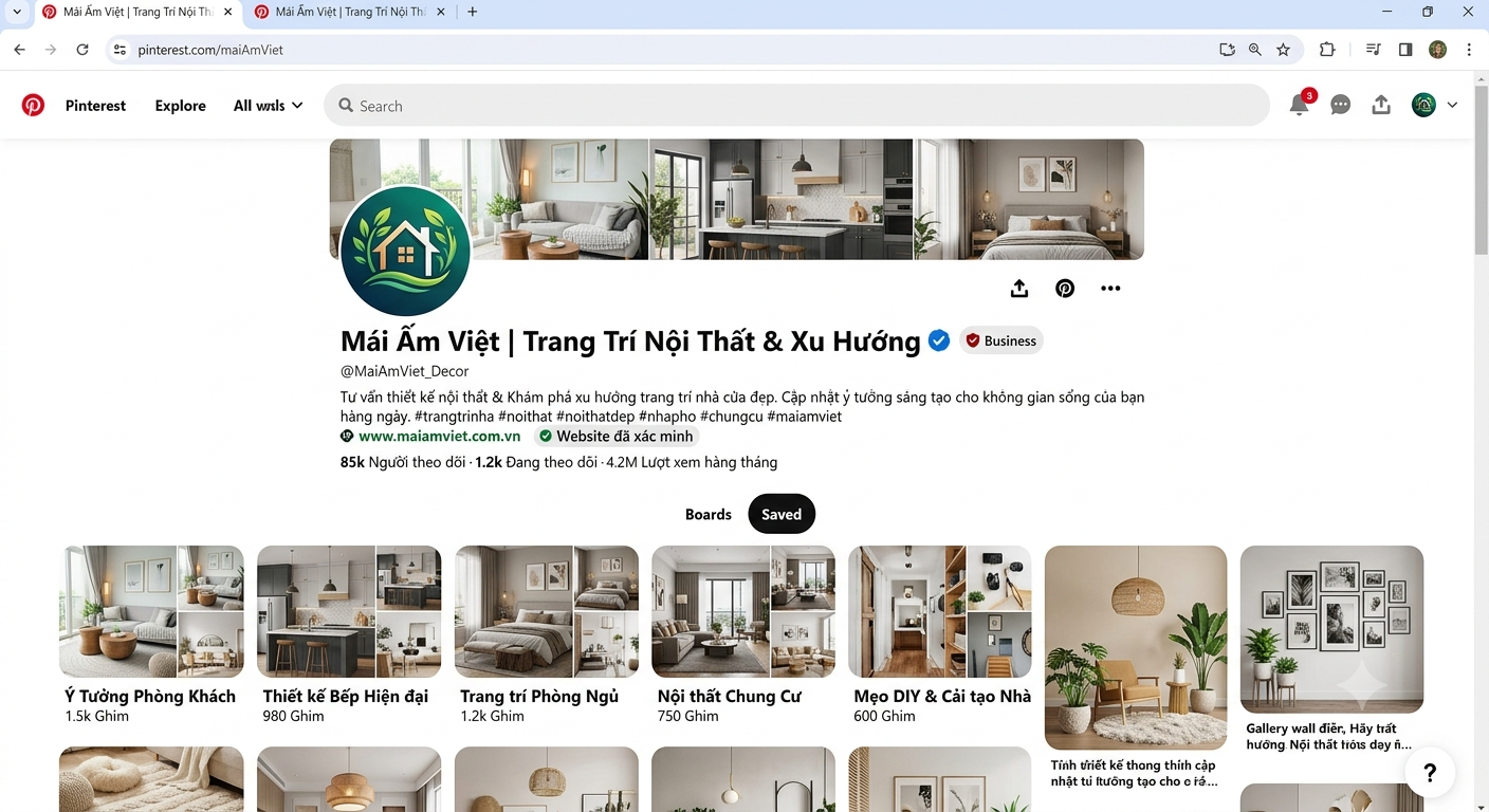 cách tăng lượt follow trên pinterest