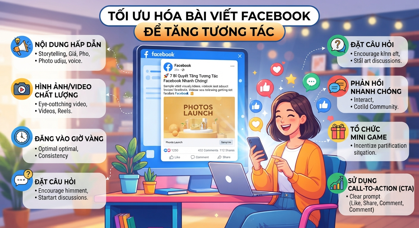 cách tăng tương tác cho bài viết trên facebook