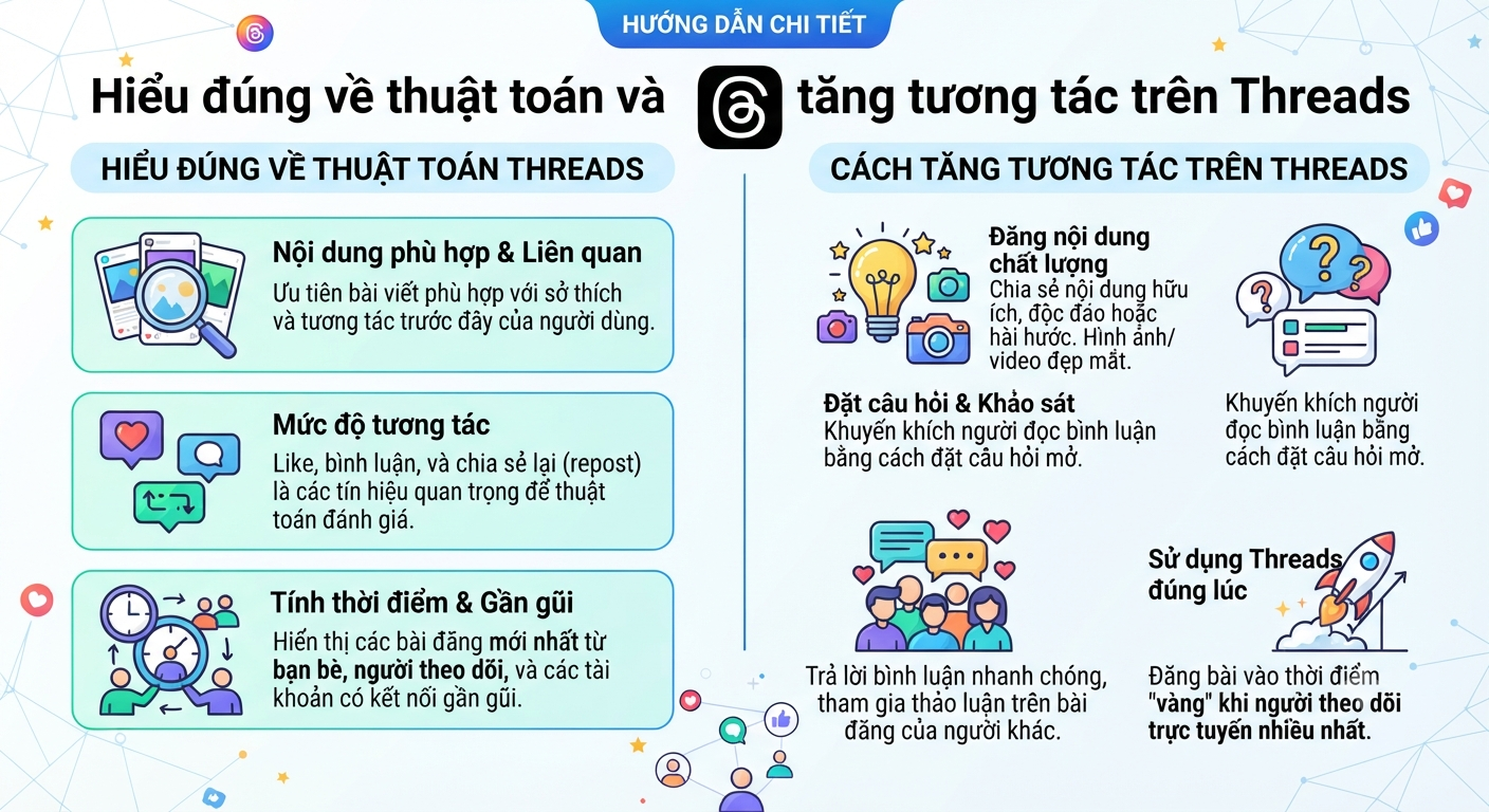 cách tăng tương tác trên threads