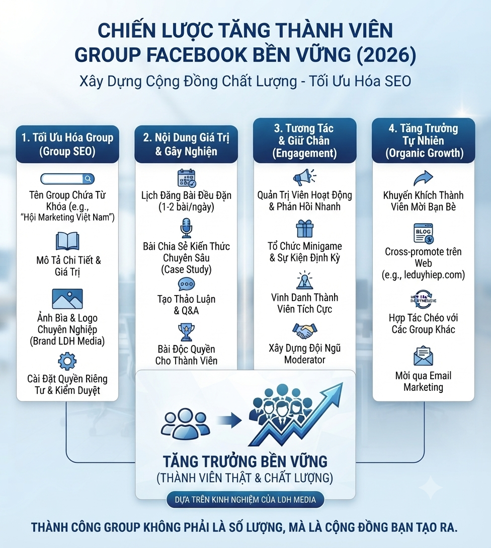 hướng dẫn tăng member group facebook