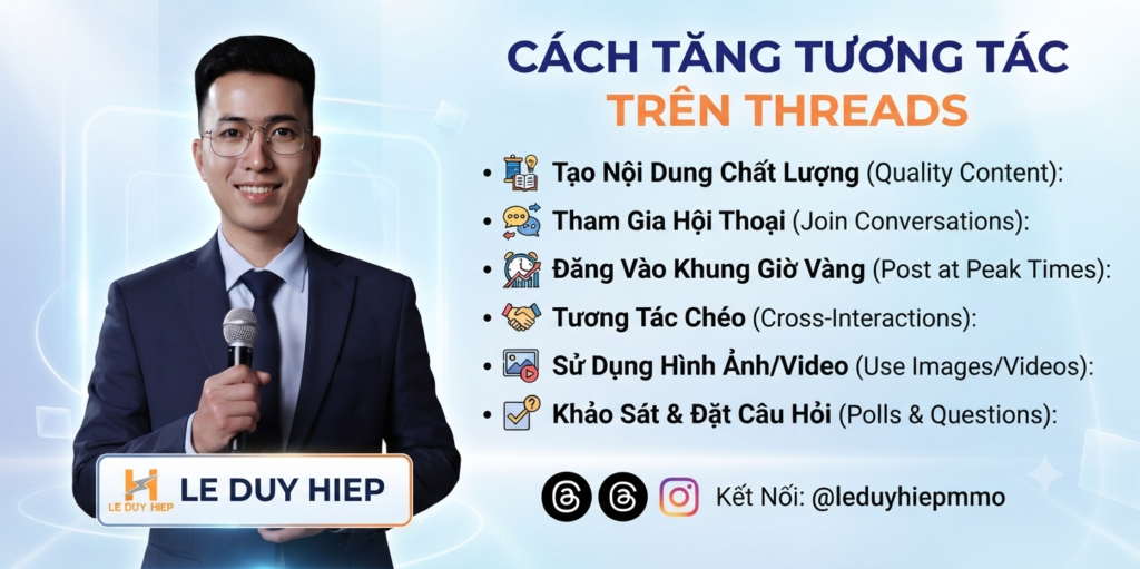 cách tăng tương tác trên threads